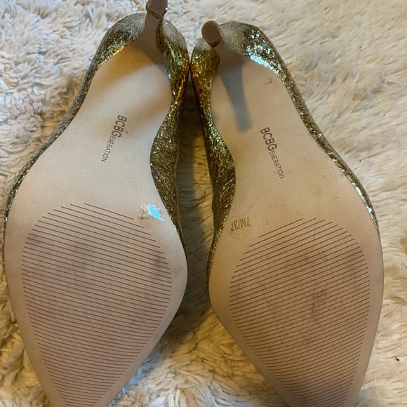 Never worn! BGBG glitter heels - Picture 3 of 4